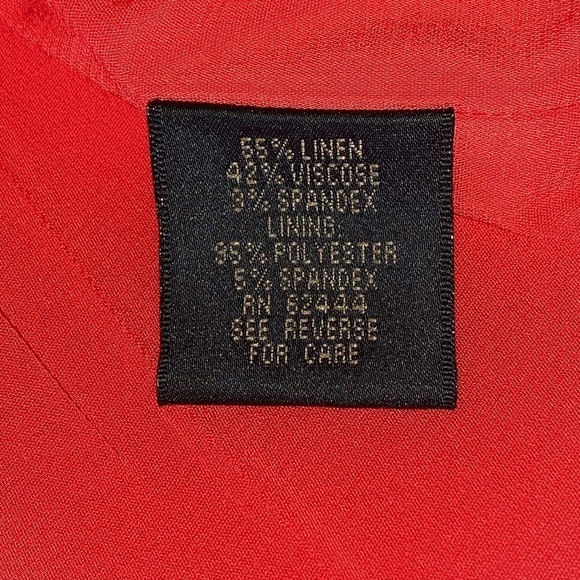 NWOT? Nicole Miller Artelier Lace Trim Sleeveless Linen Dress 6 - Picture 12 of 12